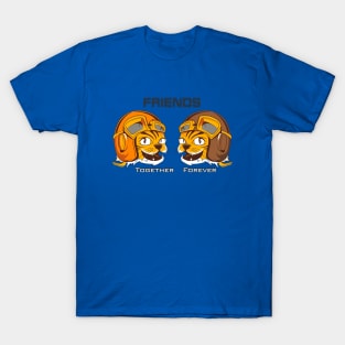 Tiger wearing vintage flying helmet's and goggles T-Shirt